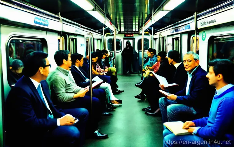 아르헨티나 대중교통 이용법 - **"The Golden Ticket: SUBE Card on a Colectivo"**
    A vibrant, eye-level shot inside a colorful Bu...