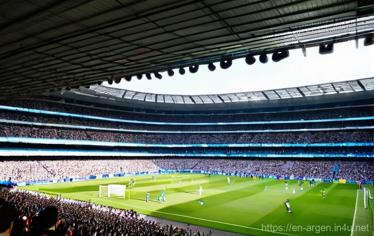 아르헨티나 리그 축구 관람 팁 - **A vibrant street scene in Buenos Aires before a football match, depicting the festive pre-game atm...