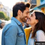아르헨티나 문화 차이와 주의할 점 - A warm and friendly Argentine social greeting scene showing two adults exchanging a single kiss on t...
